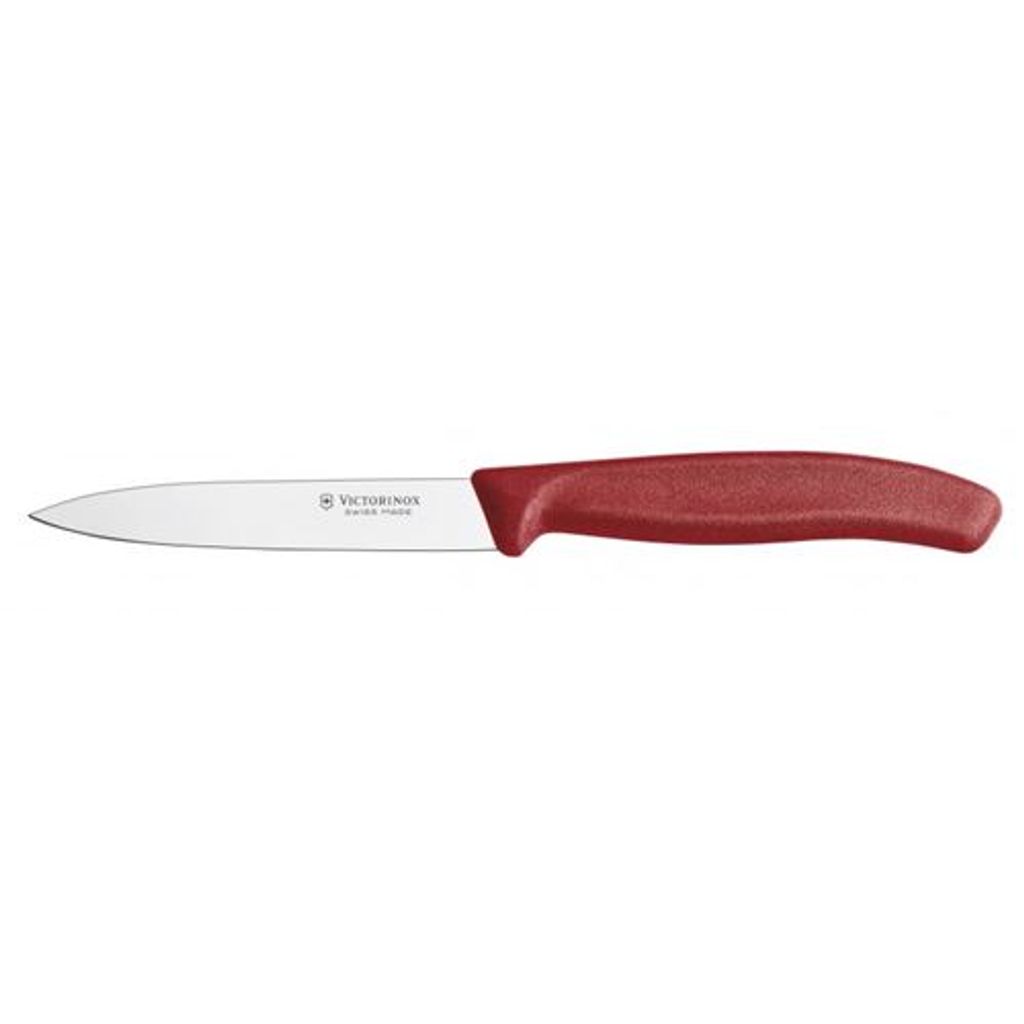 Couteau d'office SwissClassic rouge 10 cm - Visuel 0