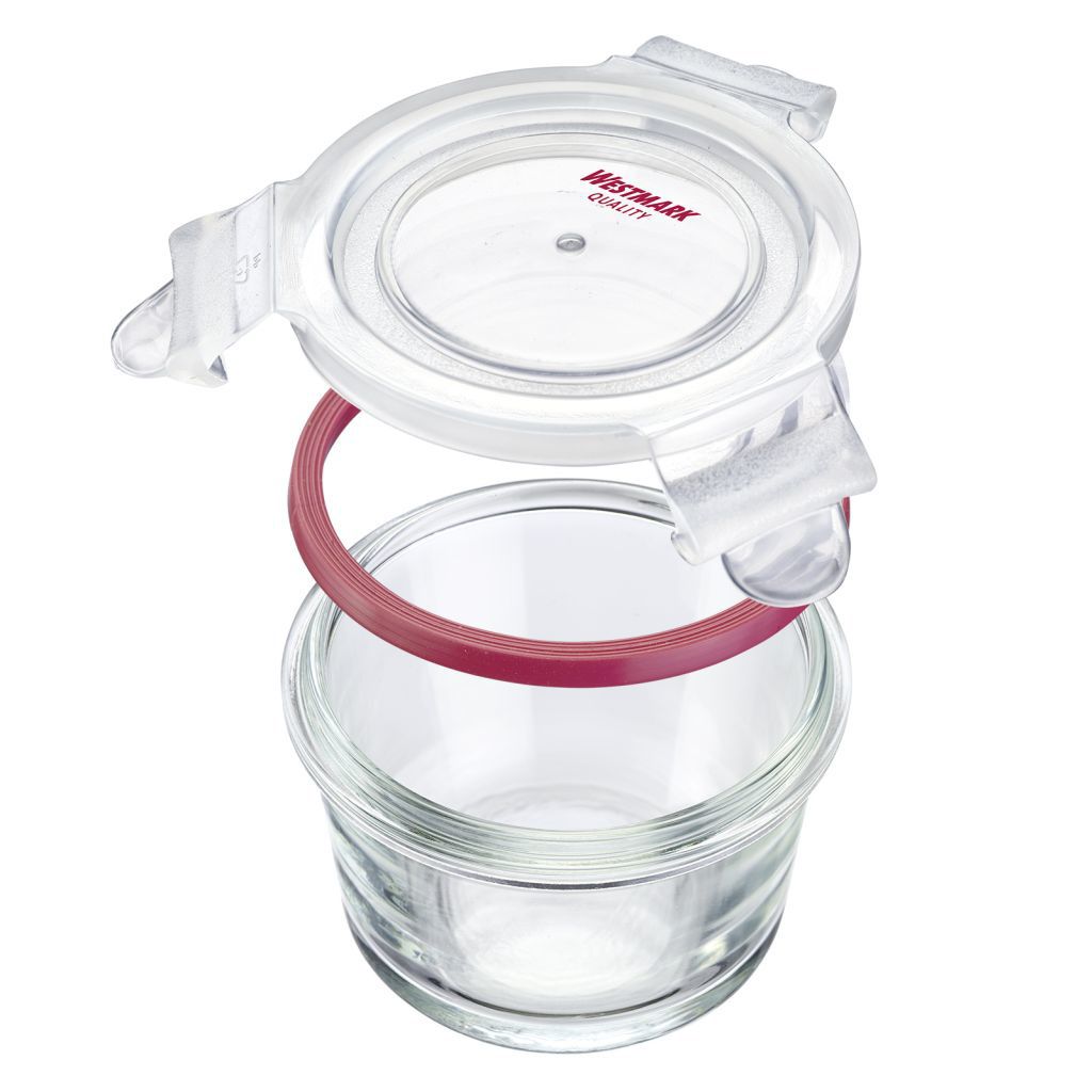 Boîte de conservation hermétique en verre ronde 150 ml - Visuel 1