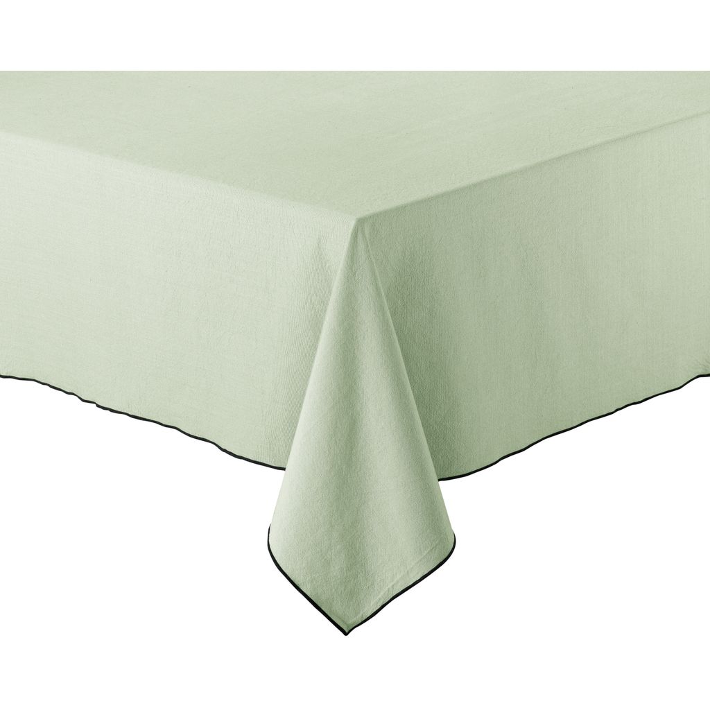 Nappe en coton recyclé Grace 140 x 140 Celadon - Visuel 0