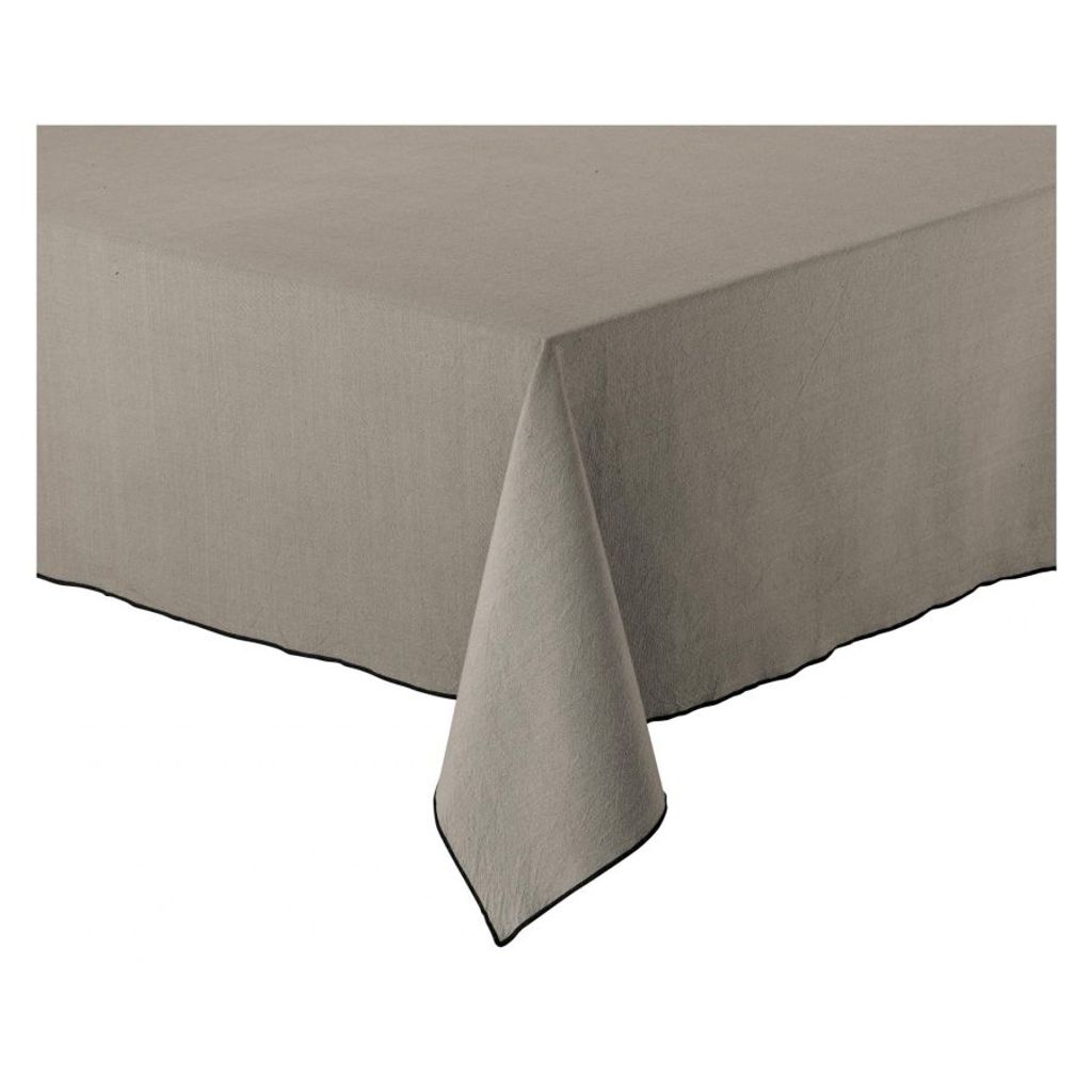 Nappe en coton recyclé Grace 140 x 250 ombre - Visuel 3