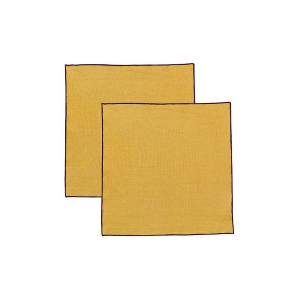 Serviette en coton recyclé Grace 40 x 40 Badiane - Visuel 0
