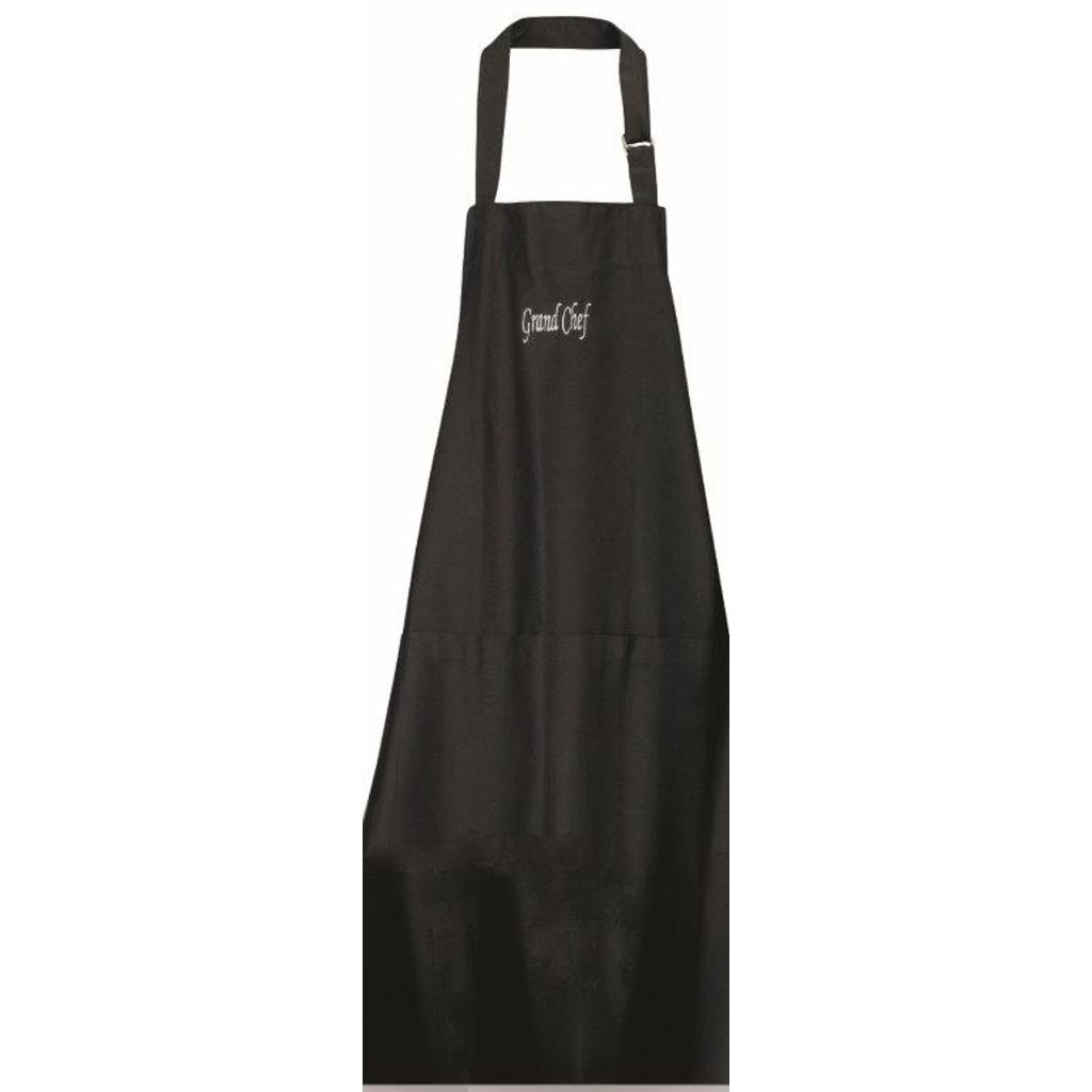 Tablier adulte grand chef noir - Visuel 0