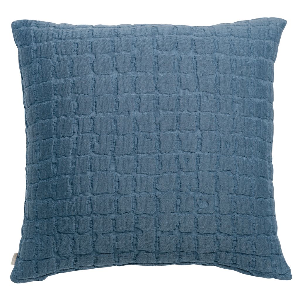 Coussin Swami bleu 45 x 45cm - Visuel 0