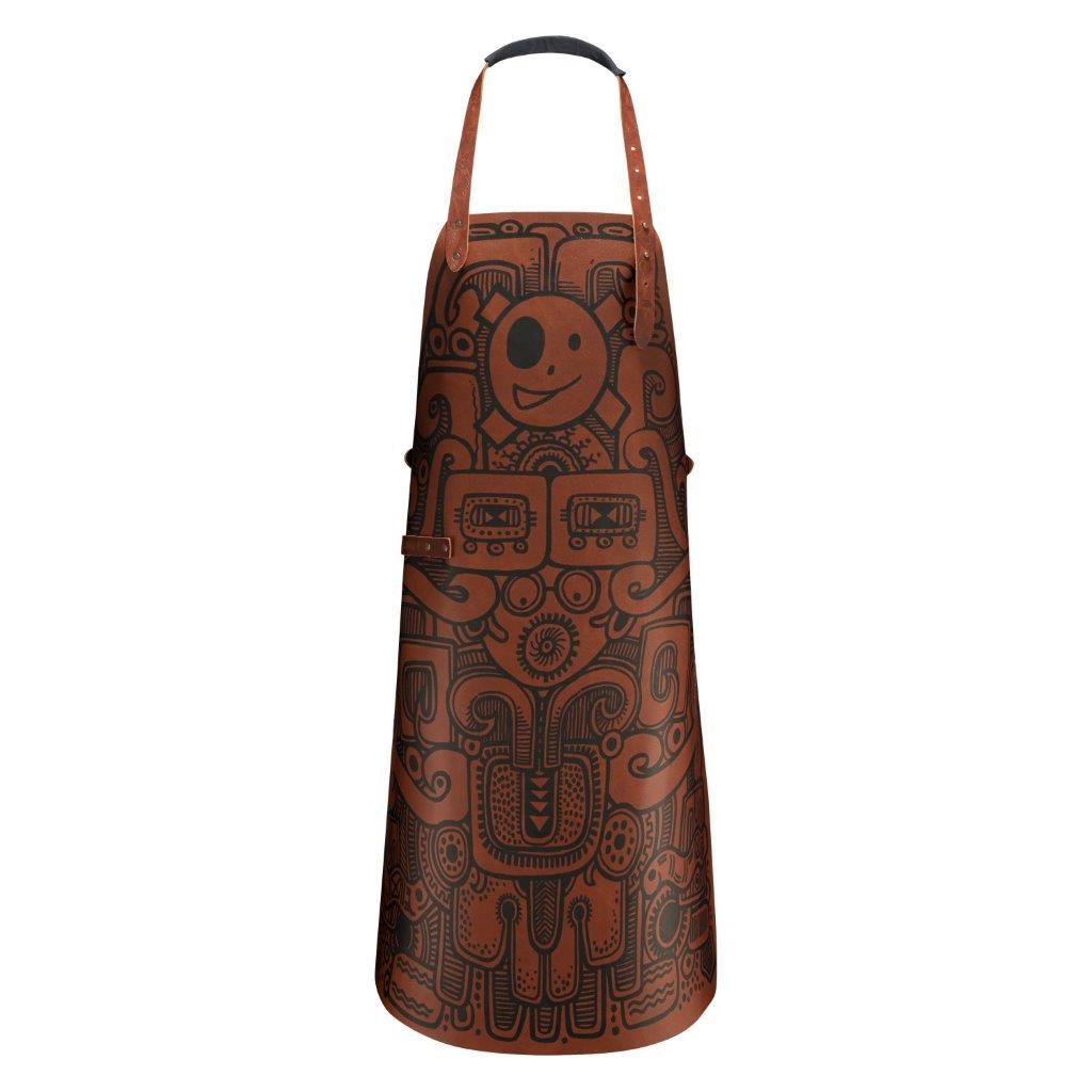 Tablier en cuir tatoué Barbacoa - Visuel 1