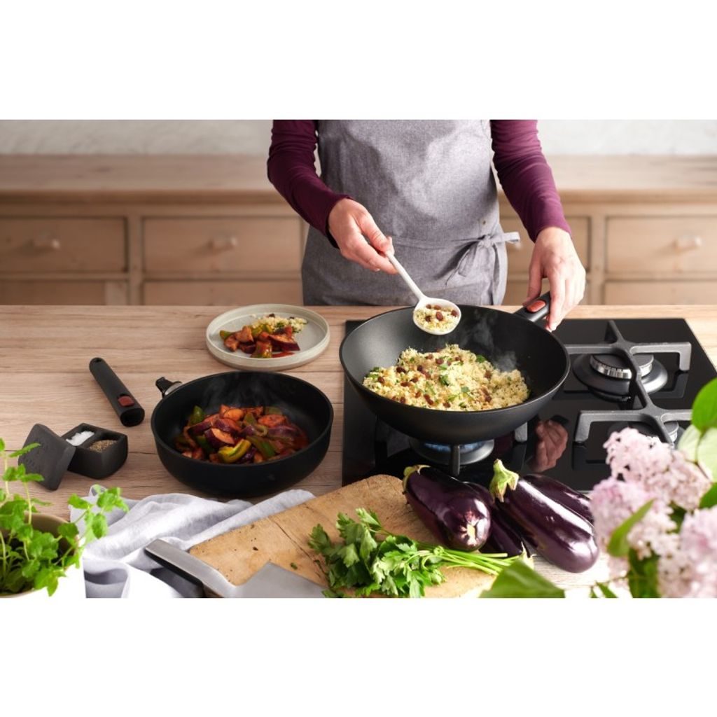 Wok amovible Diamond QXR ecolite 30 cm - Visuel 4