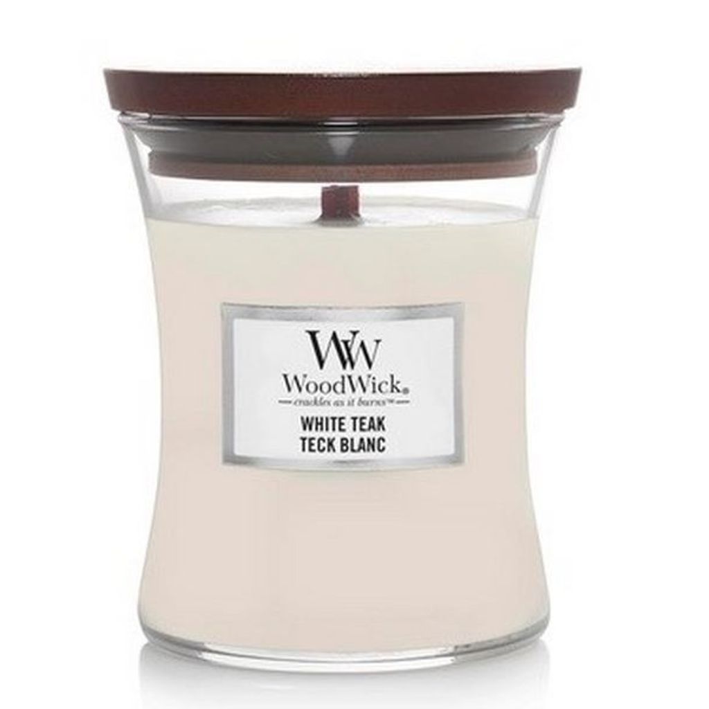Bougie parfumée Teck blanc Moyenne jarre 275 g - Visuel 0