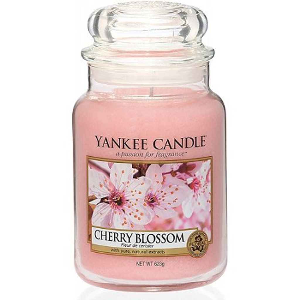 Bougie grande jarre parfum Fleur de cerisier