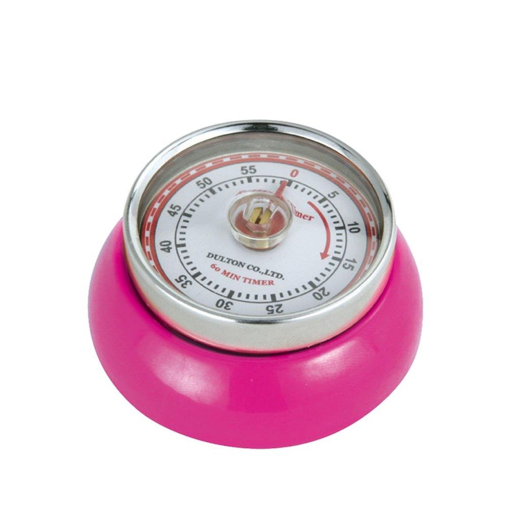 Minuteur mécanique aimanté Speed magenta - Visuel 0