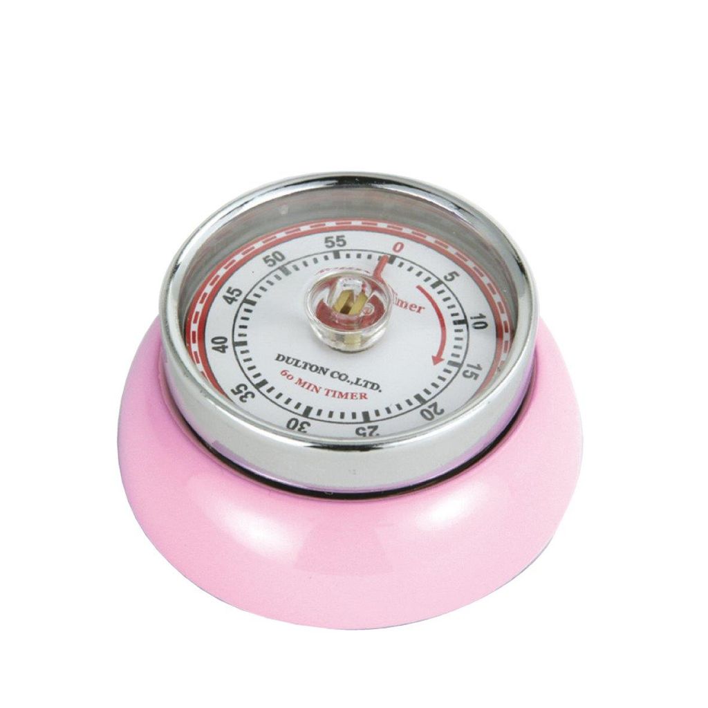 Minuteur mécanique aimanté Speed rose clair - Visuel 0