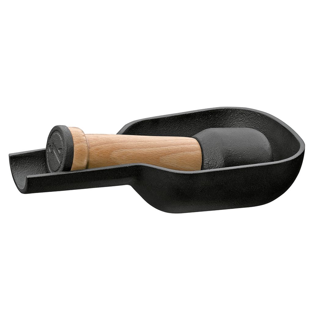 Mortier d'épices avec pilon en fonte 17.5cm - Visuel 0
