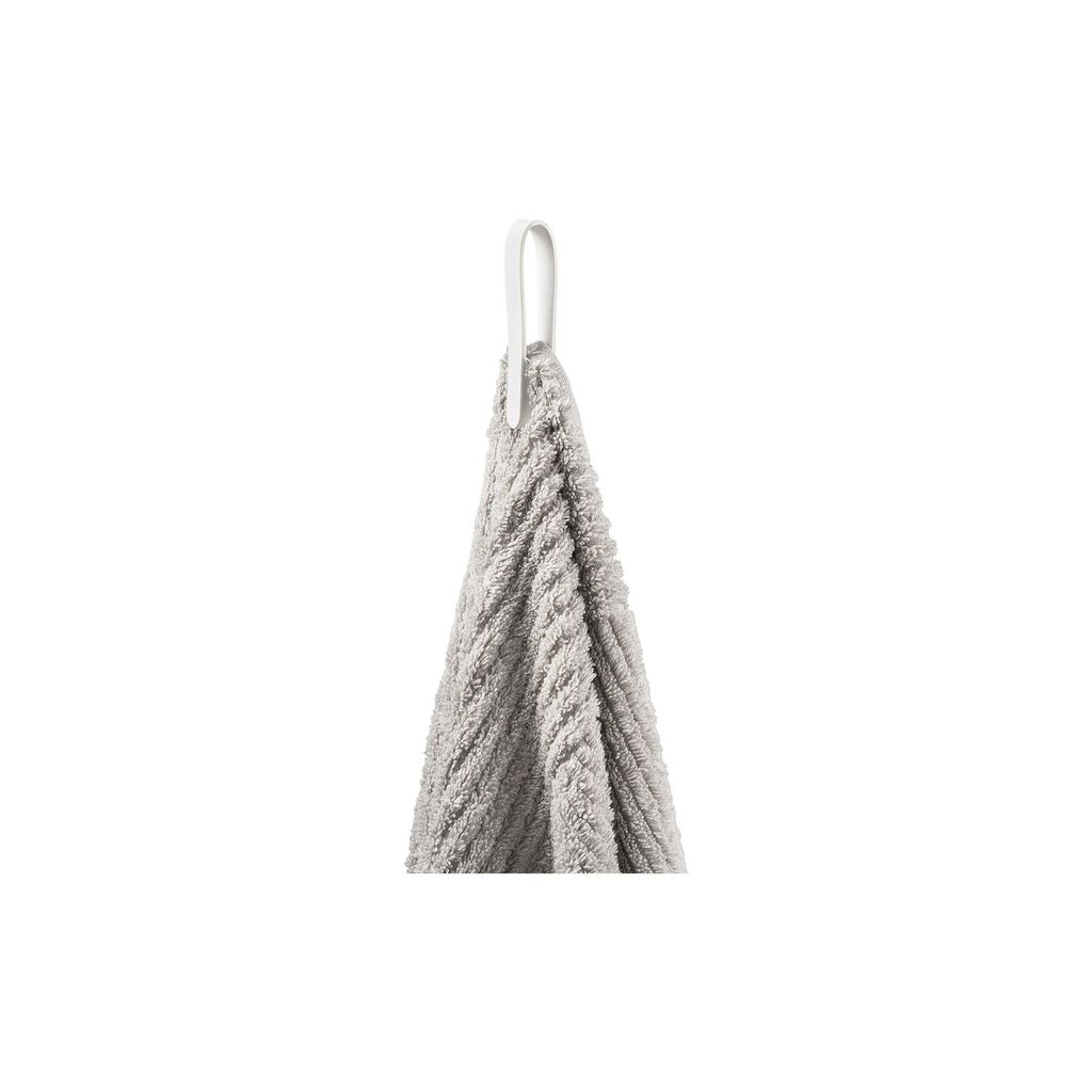 Set de 2 porte-torchons aimantés en silicone boucle Loop blanc - Visuel 1