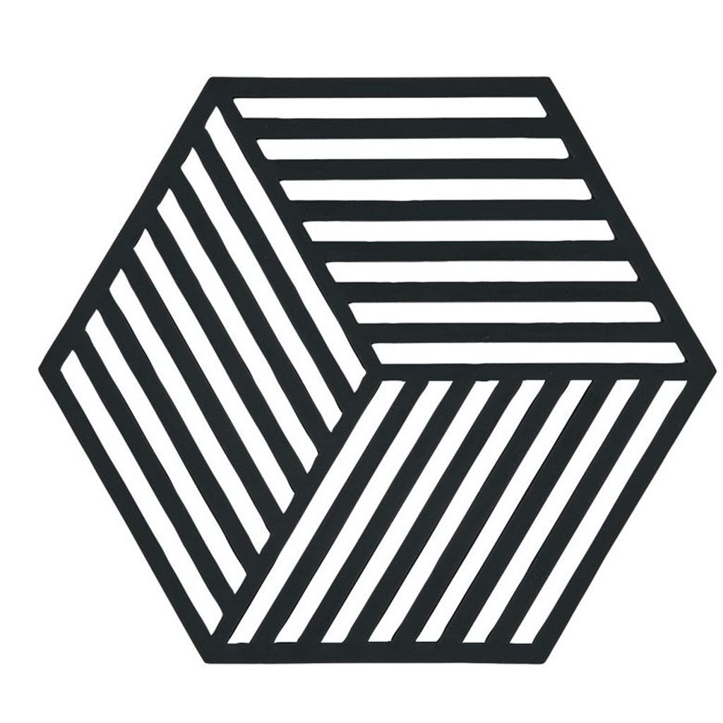 Dessous de plat hexagon noir - Visuel 0