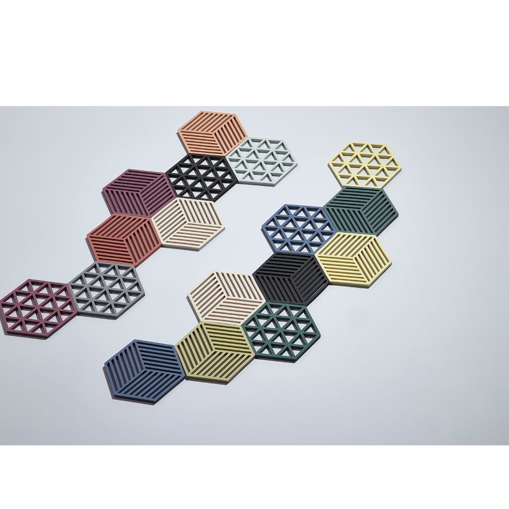 Dessous de plat hexagon denim - Visuel 1