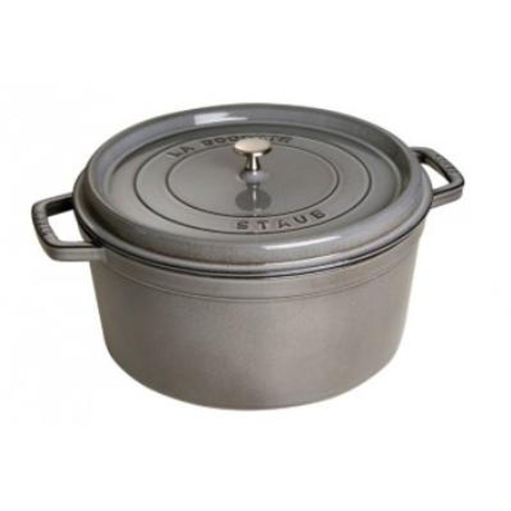 Navaris Cocotte Fonte 24 Cm - Cocotte En Fonte Ronde 3,5 L Avec Couvercle Et Revetement En Email Antiadhesif Faitout Pour Cuisson Four Gaz Plaque Induction