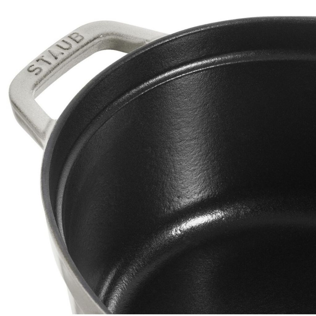 Cocotte en fonte ovale 31cm truffe blanche - Visuel 3
