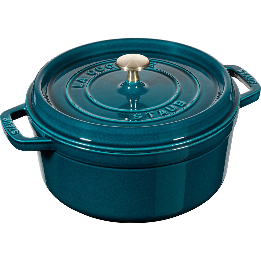 Cocotte en fonte ronde 24 cm La Mer Majolique - Visuel 0