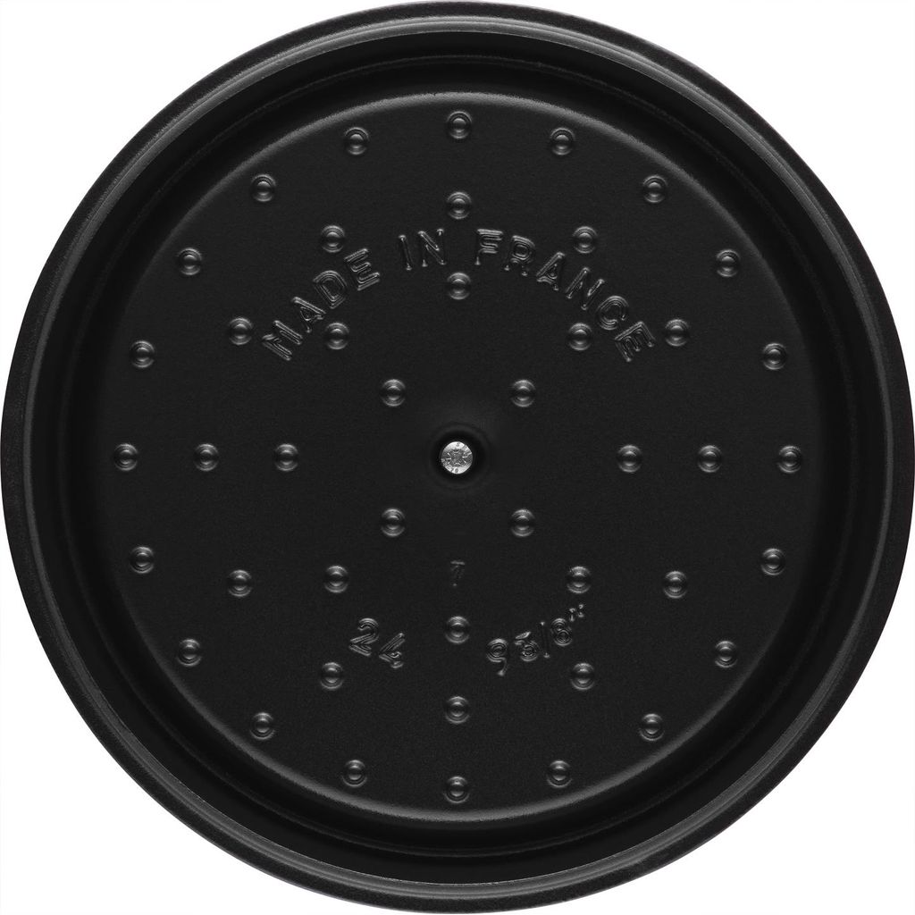 Cocotte en fonte ronde 30 cm noire - Visuel 3