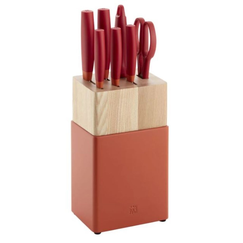 Bloc couteaux 8 pièces Rouge - Visuel 0