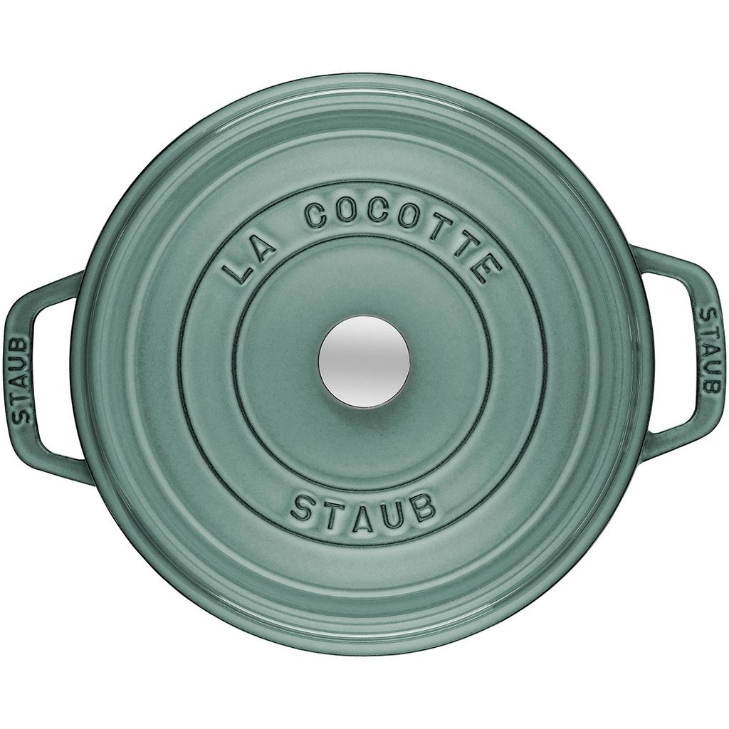 Cocotte en fonte ronde 24 cm Eucalyptus - Visuel 1
