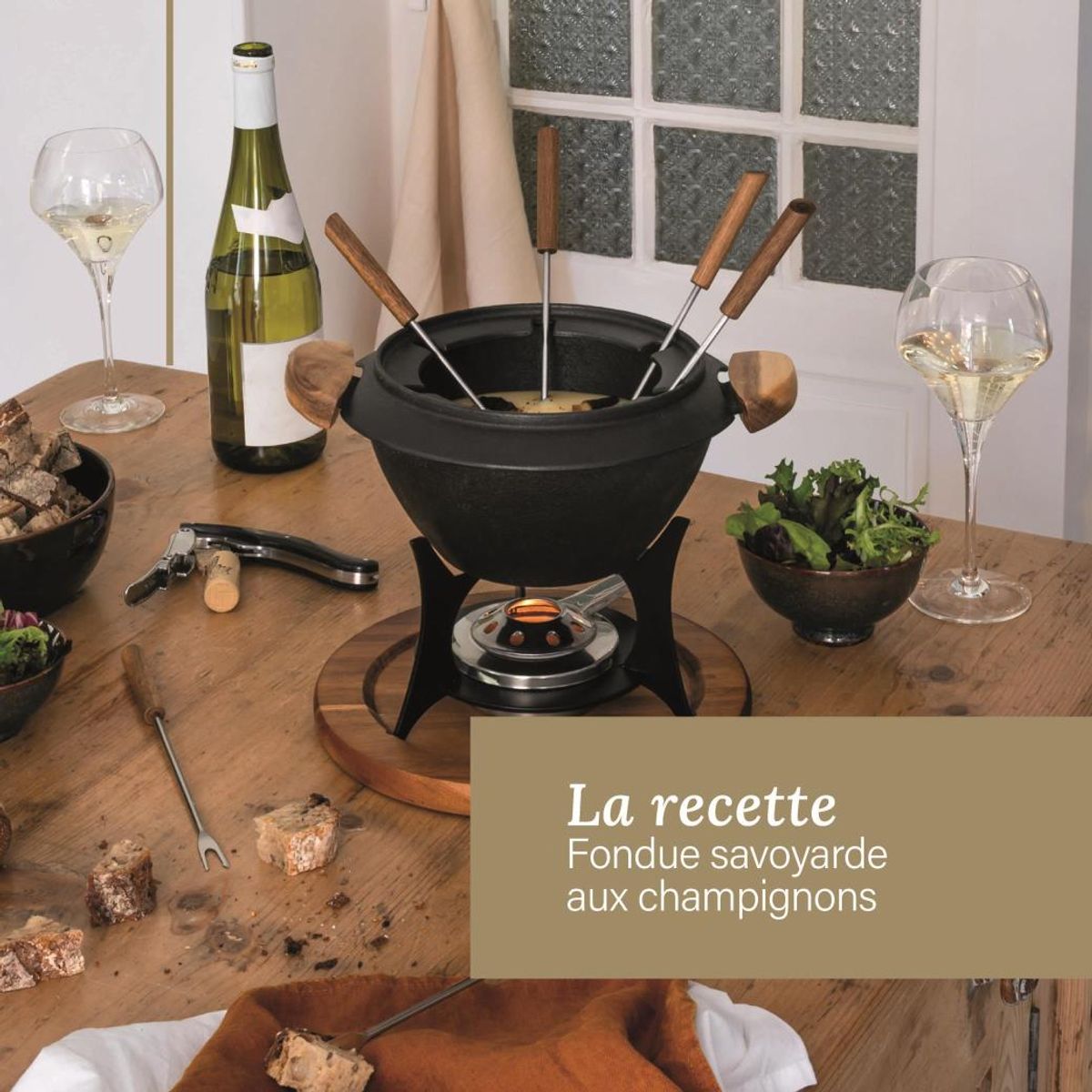 RECETTES Fondue savoyarde aux champignons Ambiance & Styles