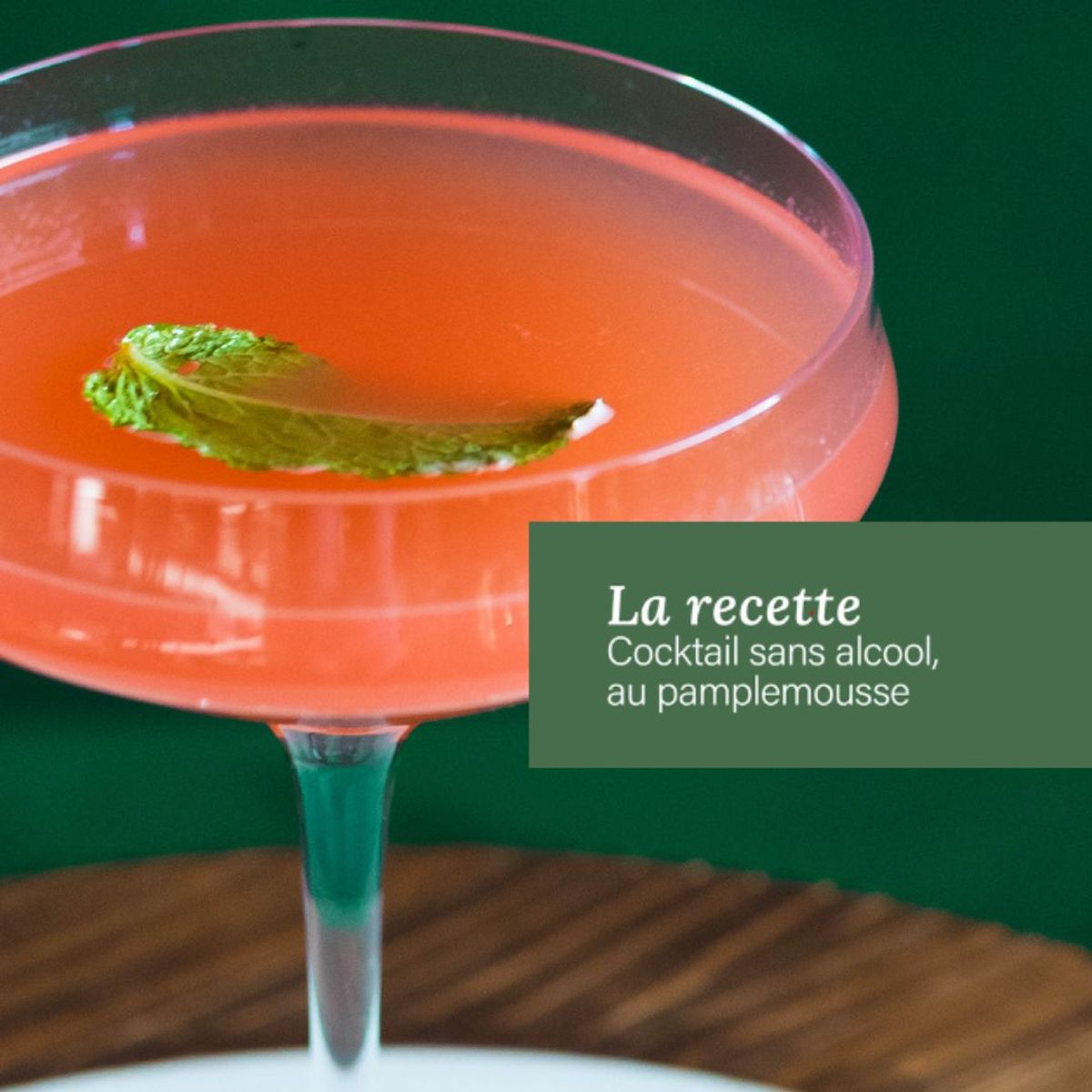 RECETTES - Cocktail sans alcool, au pamplemousse