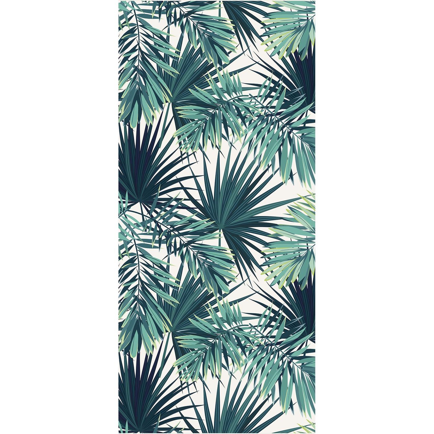 Tapis vinyle feuillage vert 49,5 x 83 cm