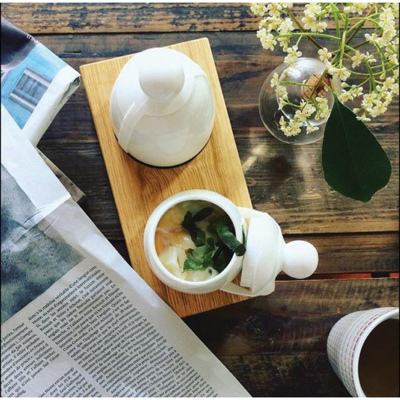 Cocotte scandinave L blanc