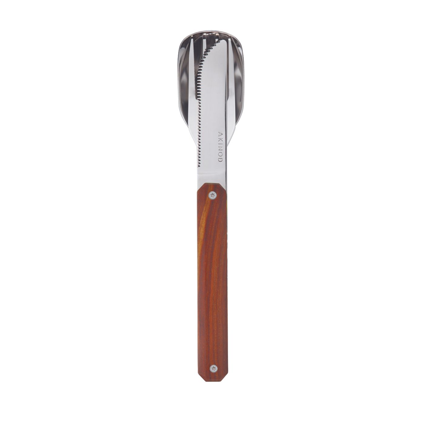 Couverts droits aimantés 12H34 Bois Corail