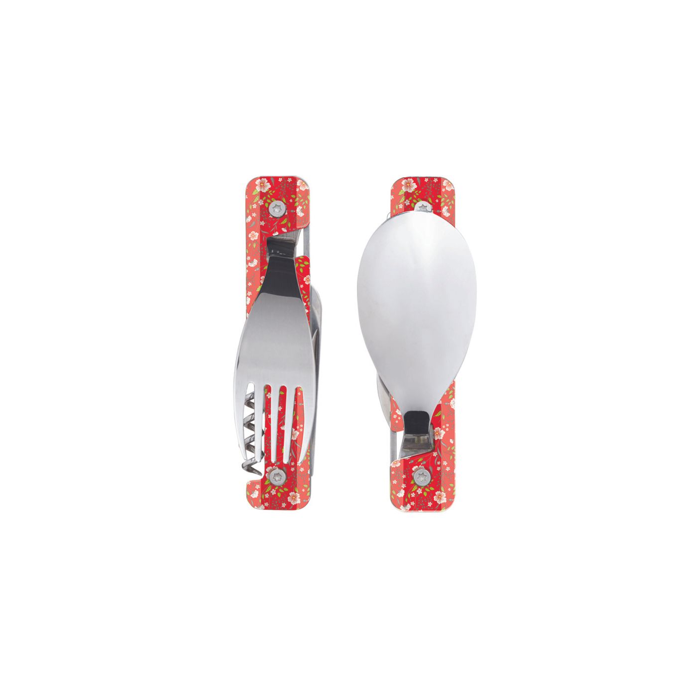 Couverts pliants aimantés 13H25 Hélianthème rouge