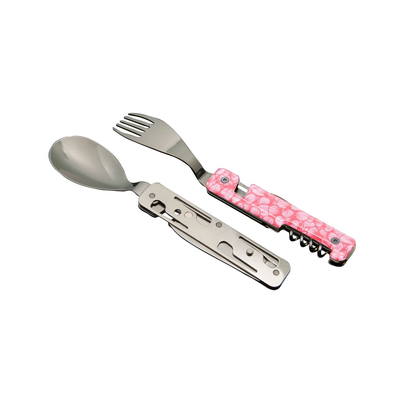 Couverts pliants aimantés 13H25 Rose délicat
