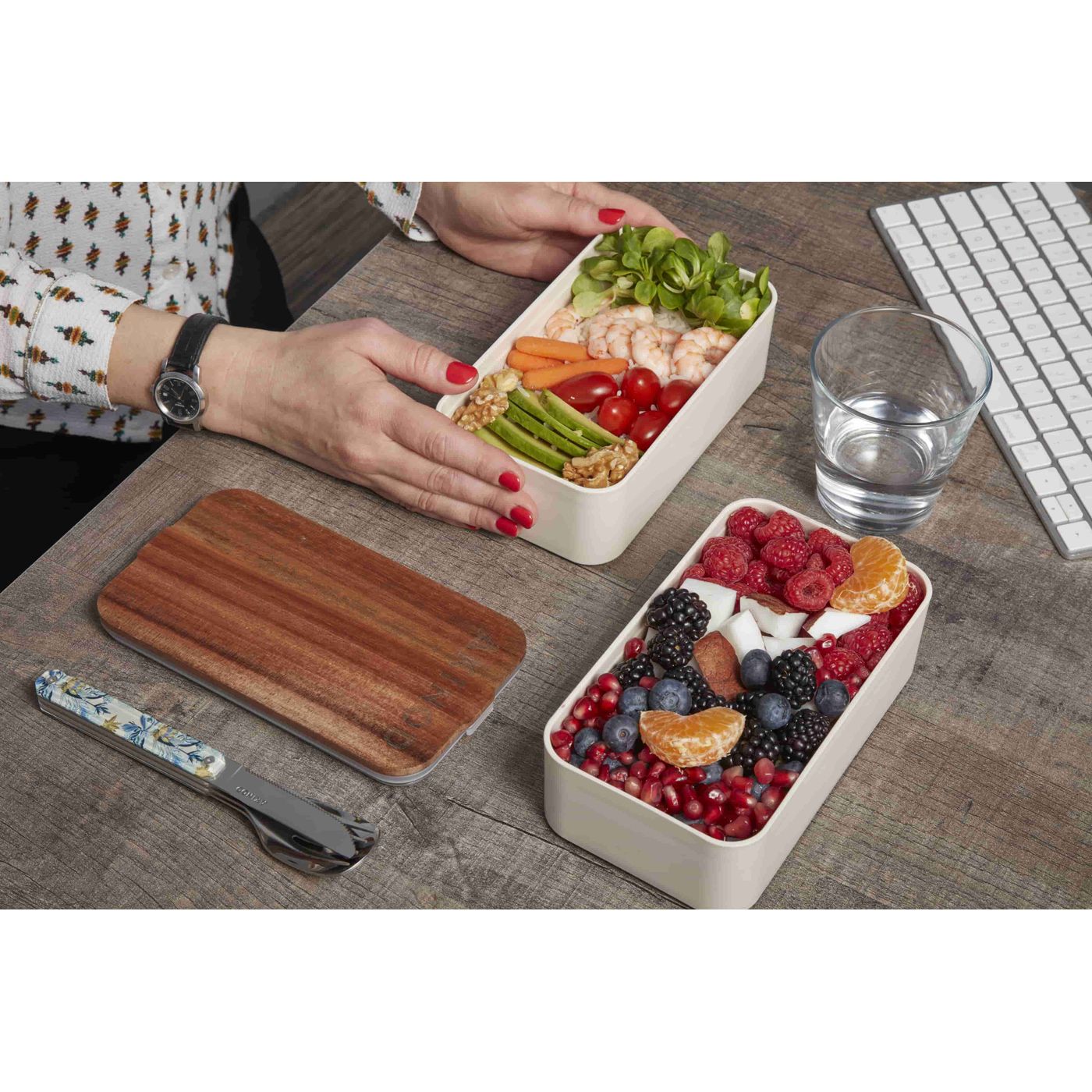 Bento et lunch bag 11H58 - Blanc