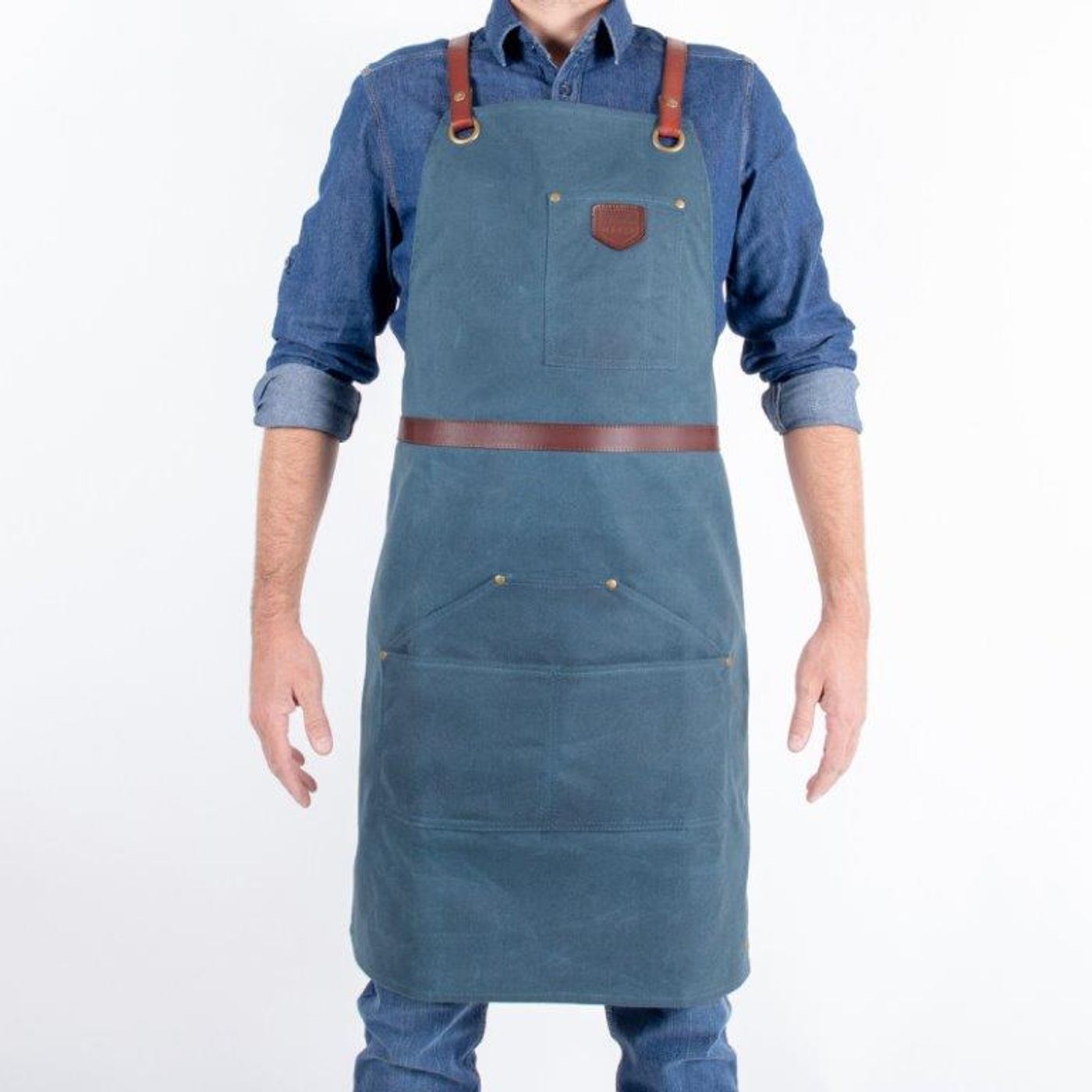 Tablier N°281 Bleu Canard