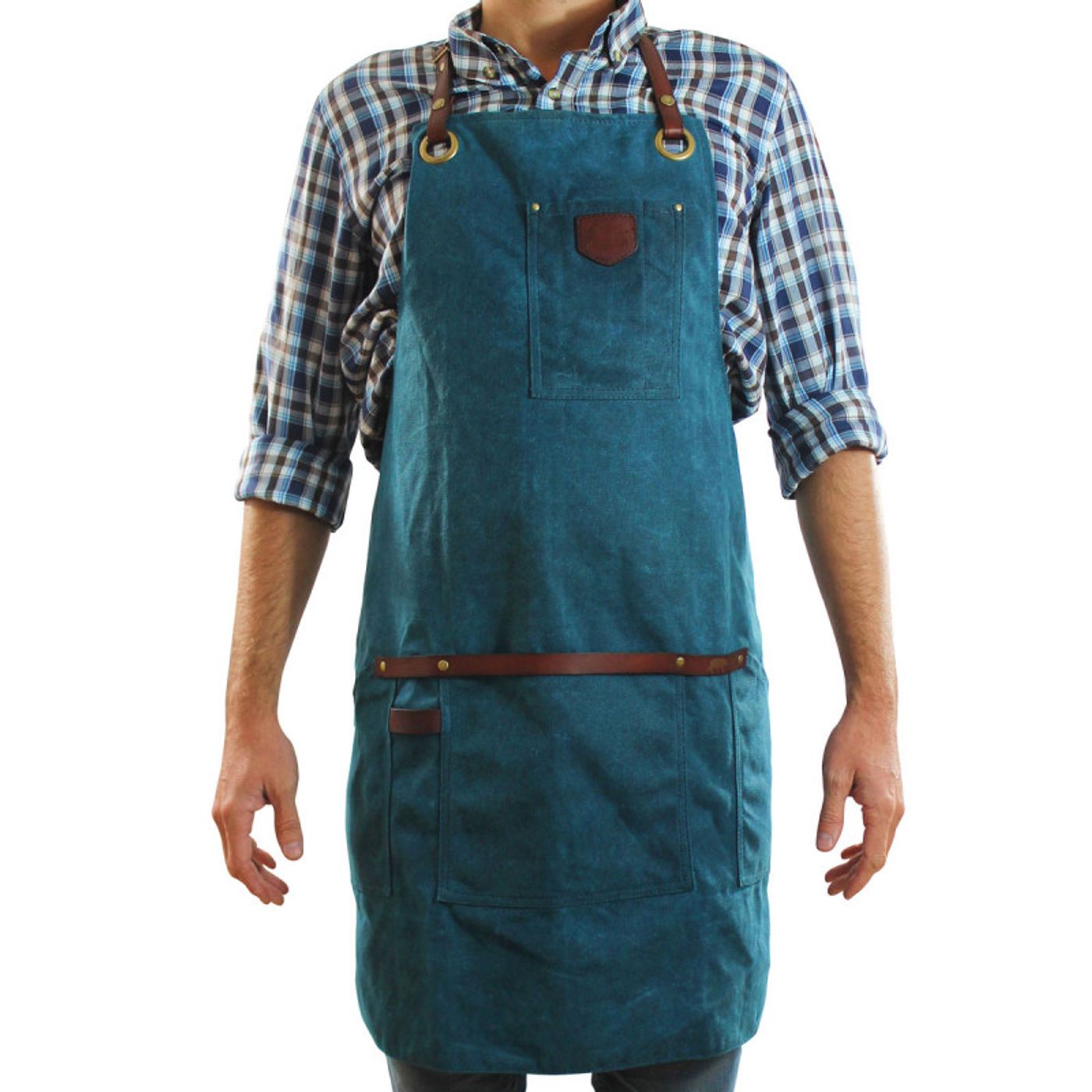 Tablier N°547 bleu canard