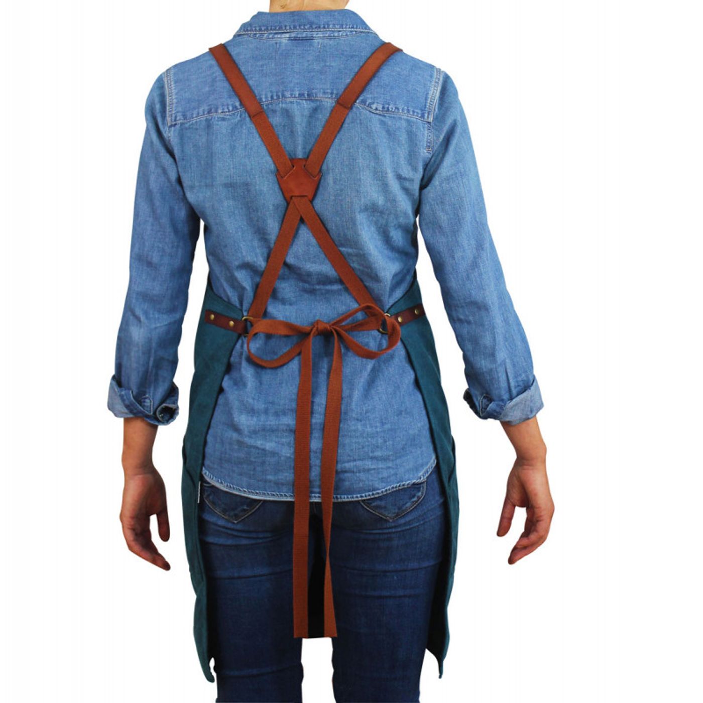 Tablier N°547 bleu canard