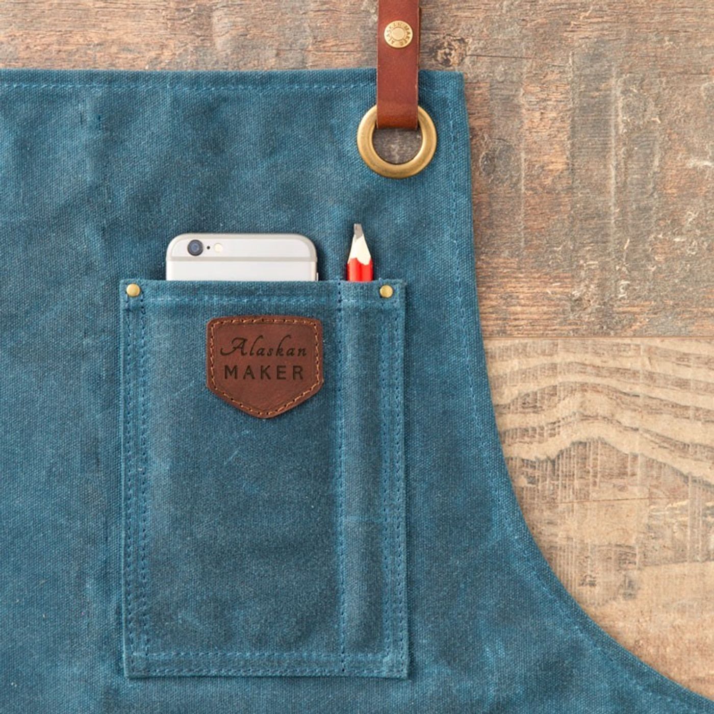 Tablier N°547 bleu canard