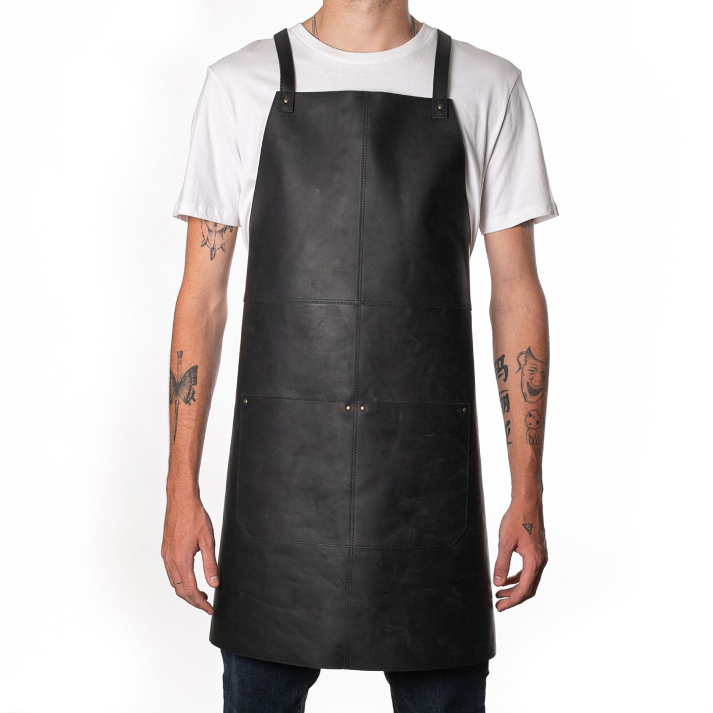 Tablier 100% cuir n°438 noir