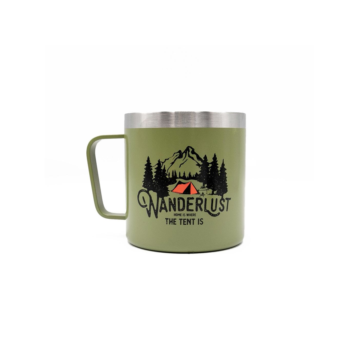 Mug inox BEAVER vert 350 ml