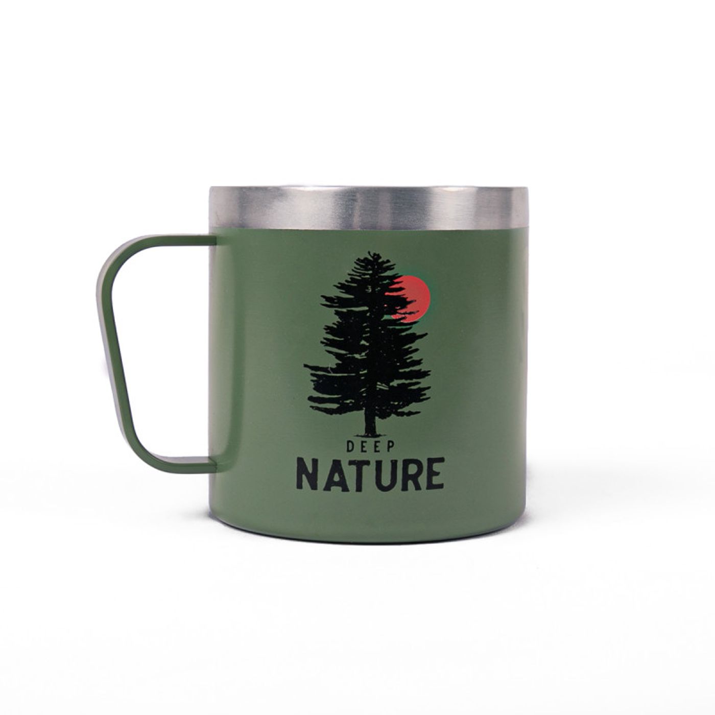 Mug inox BEAVER vert forêt 350 ml