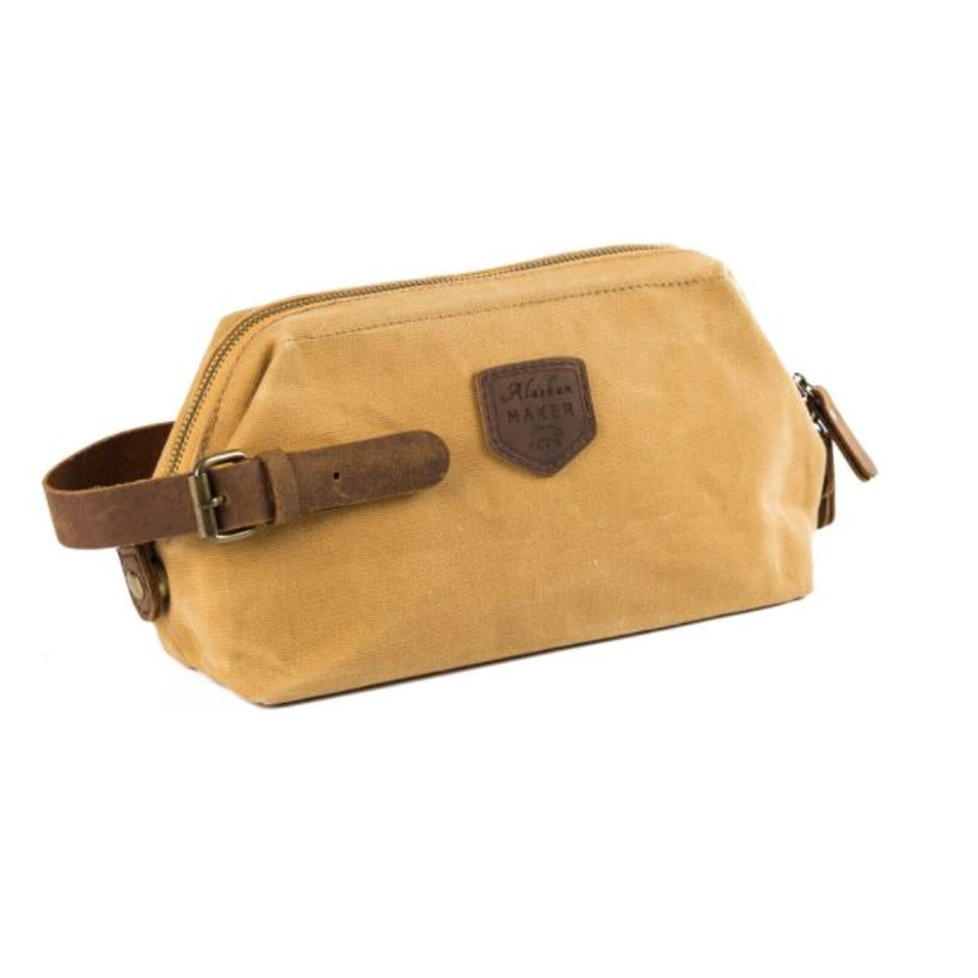 Grande trousse de toilette moutarde