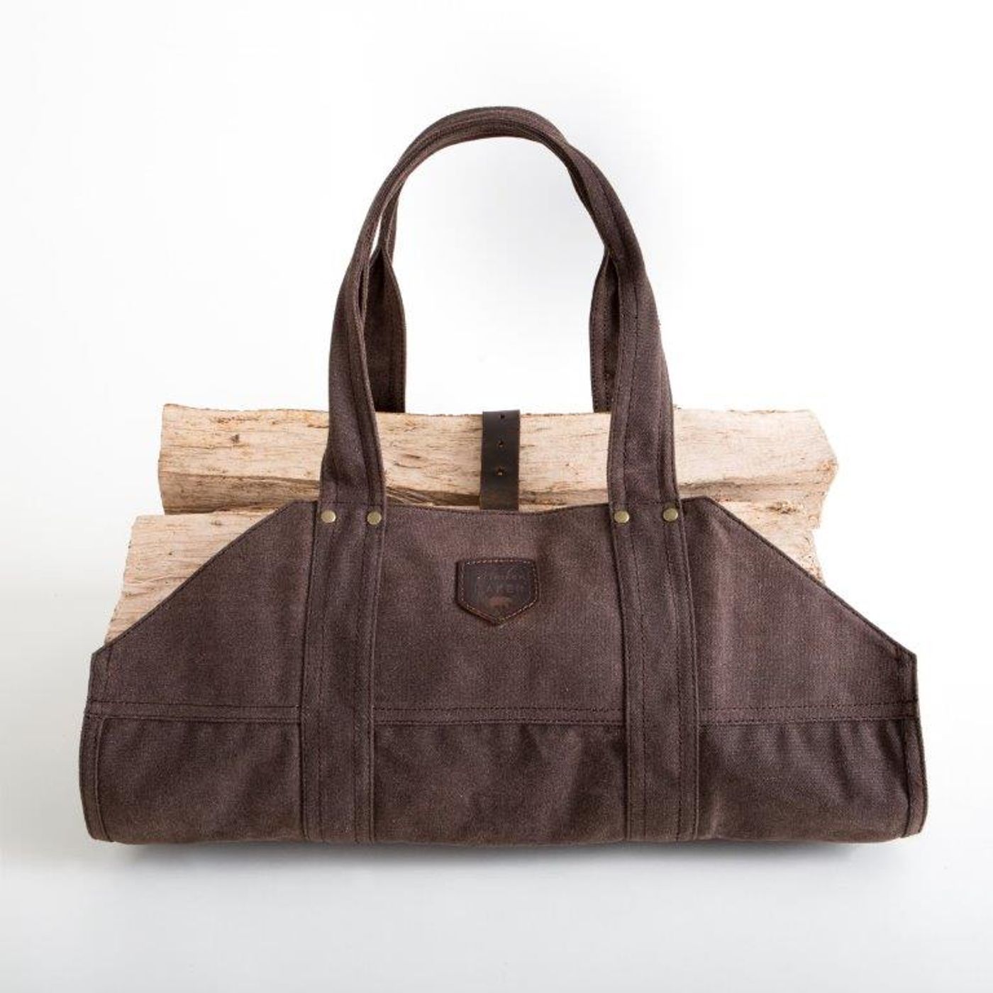 Sac à bûche lumberjack Marron