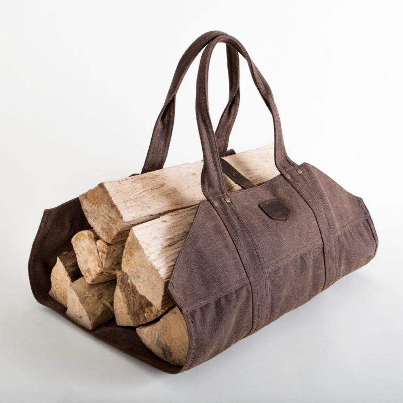 Sac à bûche lumberjack Marron