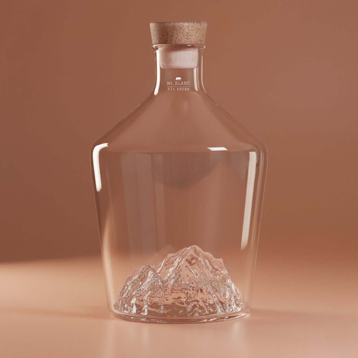 Carafe spiritueux Mont Blanc