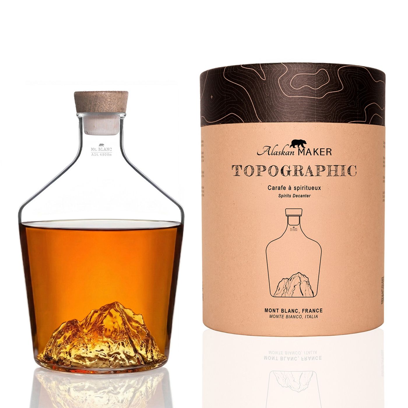 Carafe spiritueux Mont Blanc