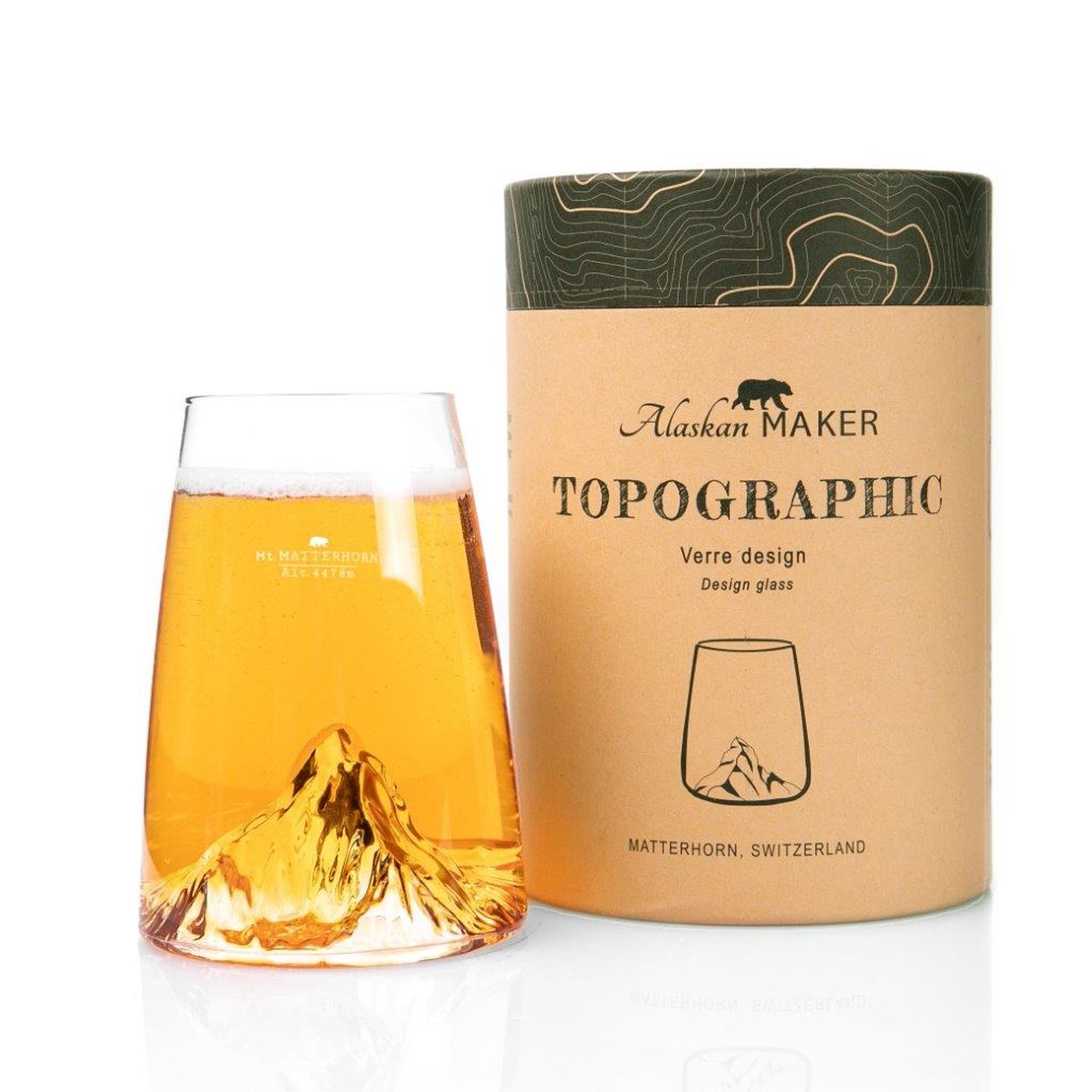 Verre design TOPOGRAPHIC Matterhorn