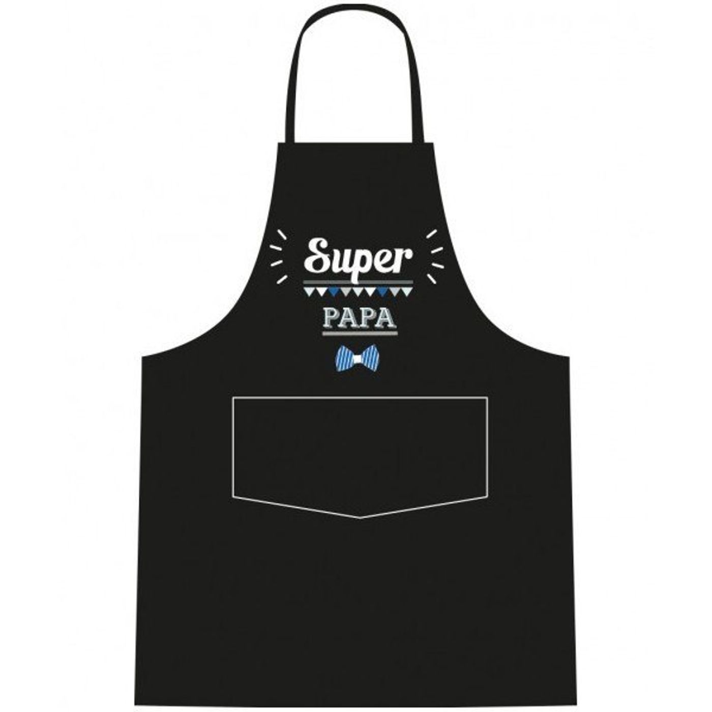 Tablier Adulte SUPER PAPA noir