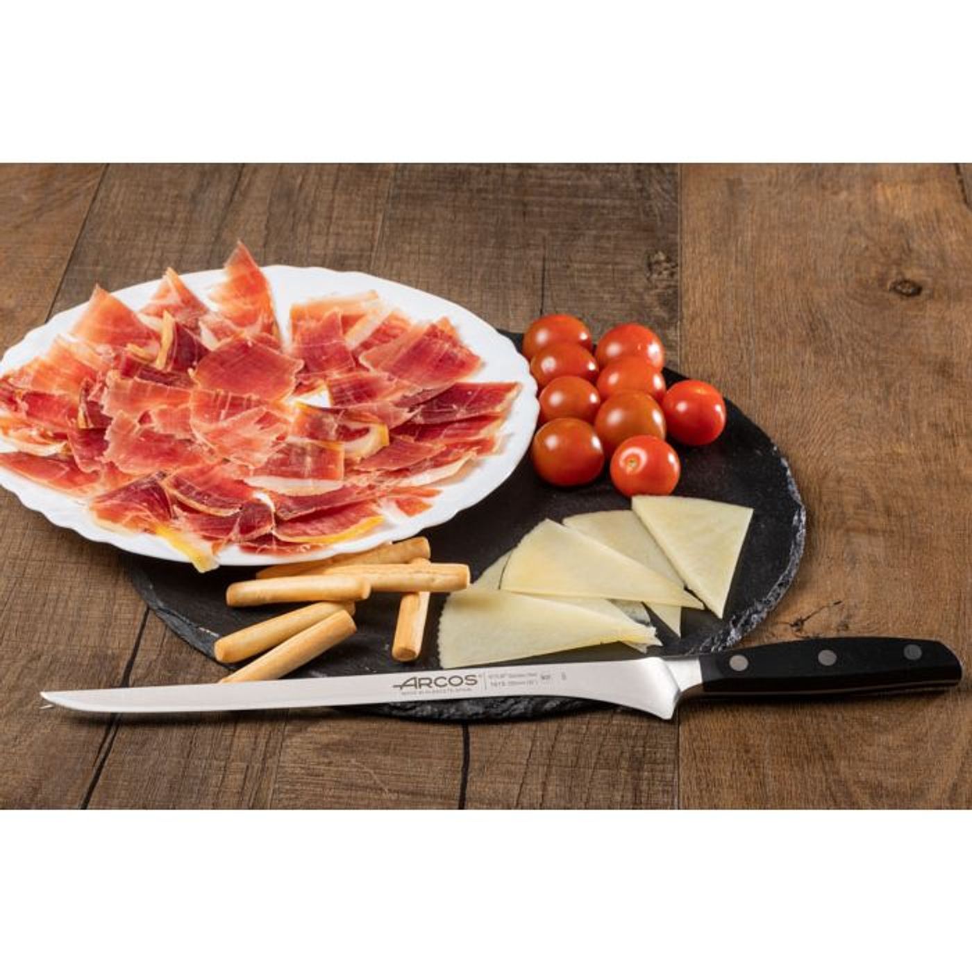 Couteau jambon / saumon Manhattan 25 cm
