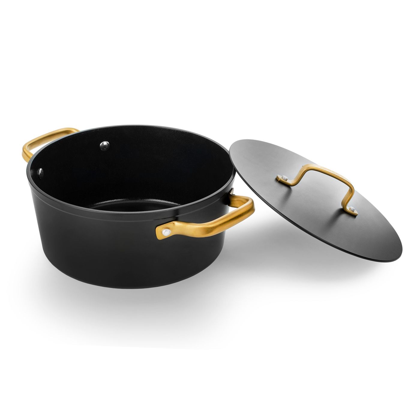 Faitout 32 Cm RobuCook Céramique Noire – 10,4 L, Induction, Anti-Adhésif Sans PFAS, Ultra Résistant