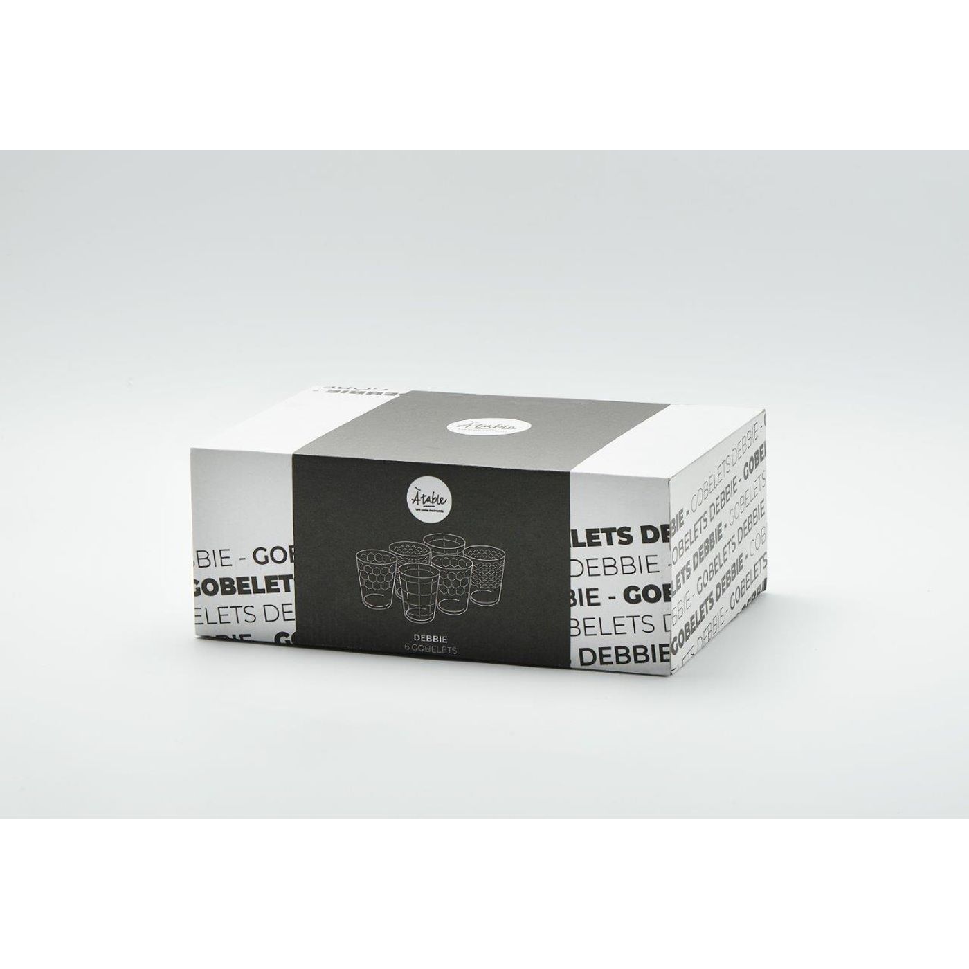 6 gobelets bas DEBBIE 30 cl