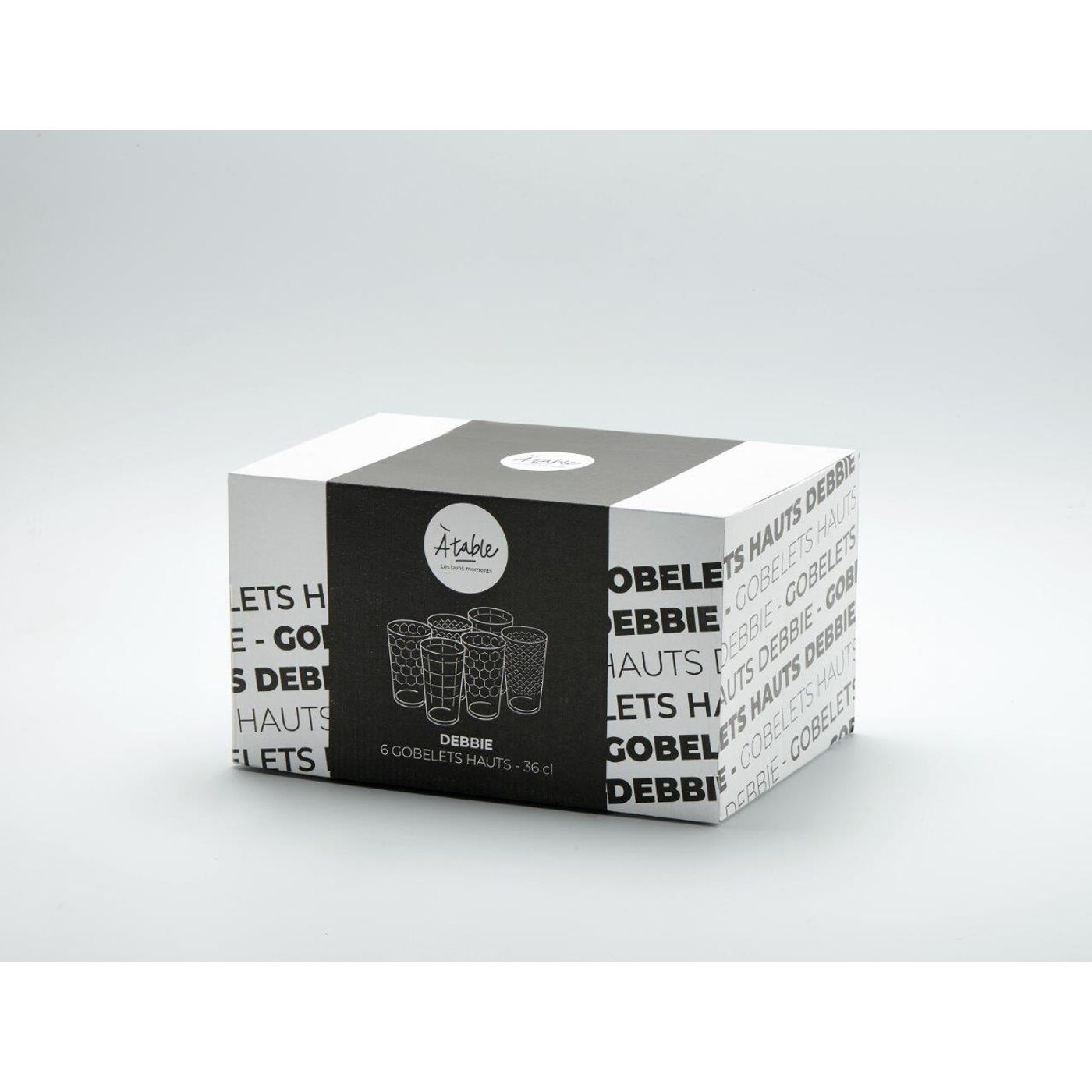 6 gobelets hauts DEBBIE 36 cl
