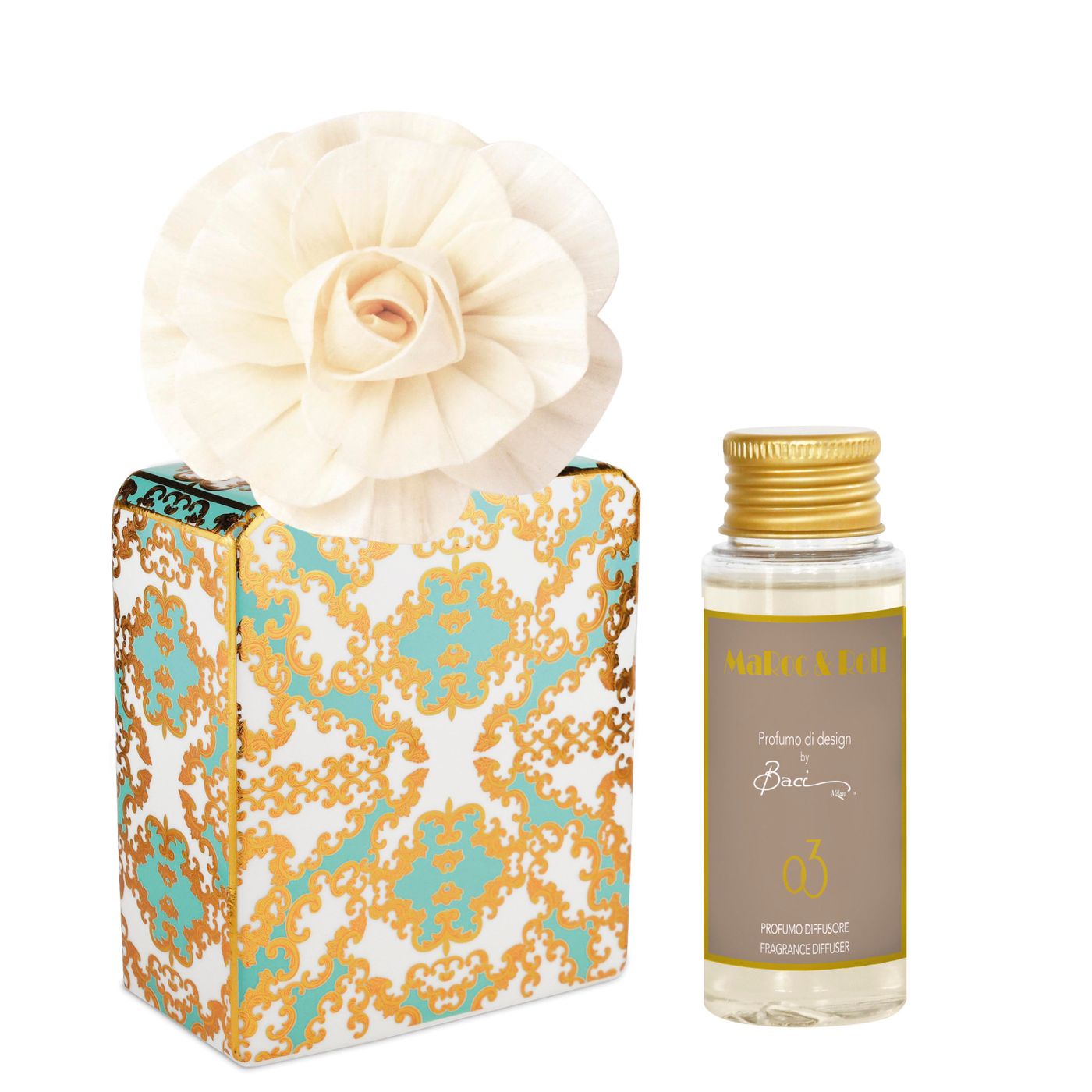 Coffret diffuseur de parfum Gold Patti avec parfum N°3